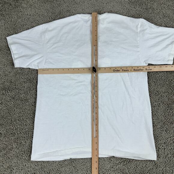 Vintage Royal Tees Shirt Mens L Valentines White Bunny Heart Love Hanes USA 90s - Picture 7 of 10